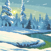 冬，雪，蝴蝶