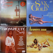 Trumpet  Sax  in Gold