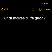 What Makes A Life Good?