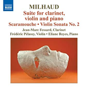 Darius Milhaud: Milhaud: Suite for clarinet, violin and piano