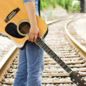 a girl and a guitar