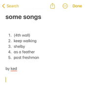some songs