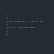 Tell Us the Love Won't End