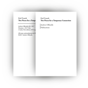 Two Pieces for a Temporary Connection