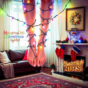 Hanging by christmas lights!