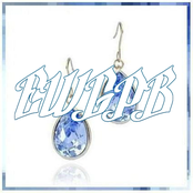 Earrings With Gold Plated Blue EP
