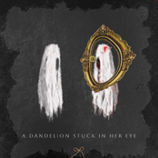 a dandelion stuck in her eye