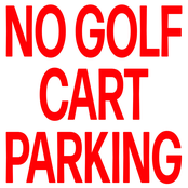 No Golf Cart Parking
