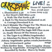 Live At The House Of Aquarius Nov. 27/28 2007