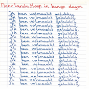 Ik ben volmaakt gelukkig