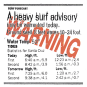 Warning, Heavy Surf Advisory
