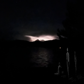 a flicker of something