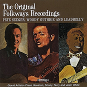 woody guthrie, leadbelly, pete seeger