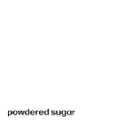 powdered sugar