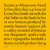 Friendly Fires by Section 25