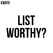 List Worthy?