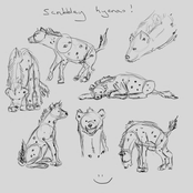 Scribbley Hyenas