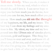 Sit on the Thought