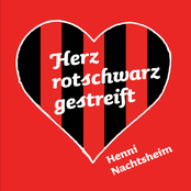 Herz rotschwarz gestreift