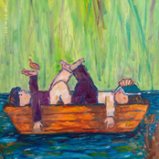 With a green backpack