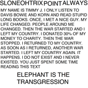 Elephant Is the Transgression
