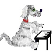 piano dog