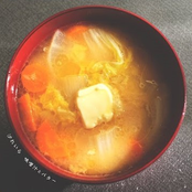 味噌汁とバター