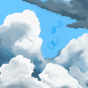 遠くで雨の音がする