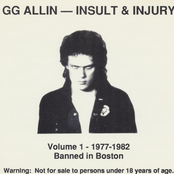 Live Boston by Gg Allin