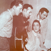 elvis presley, jerry lee lewis, carl perkins, johnny cash