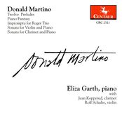 Martino, D.: Solo Piano and Chamber Works