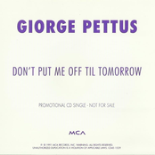 Don't Put Me Off Till Tomorrow (Promo CD)