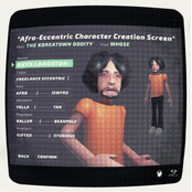 Afro-Eccentric Character Creation Screen