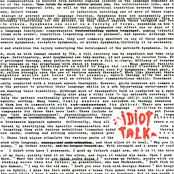 Idiot Talk