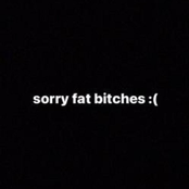 sorry fat bitches
