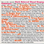 Dark Beloved Cloud Singing Catalogue II