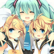 hatsune miku, kagamine rin, kagamine len