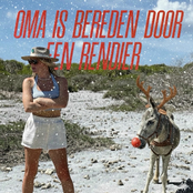 Oma Is Bereden Door Een Rendier