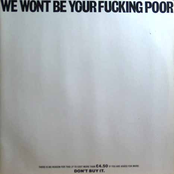 We Won't Be Your Fucking Poor 2LP