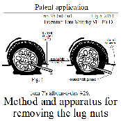 Method and apparatus for removing the lug nuts