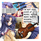 i'm not very good at music, so i'll make shitty sounds instead.