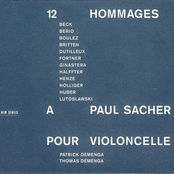 12 Hommages À Paul Sacher Pour Violoncelle