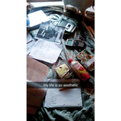 sad grrrl eats oatmeal and stares into the vanishing point