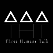 three humans talk