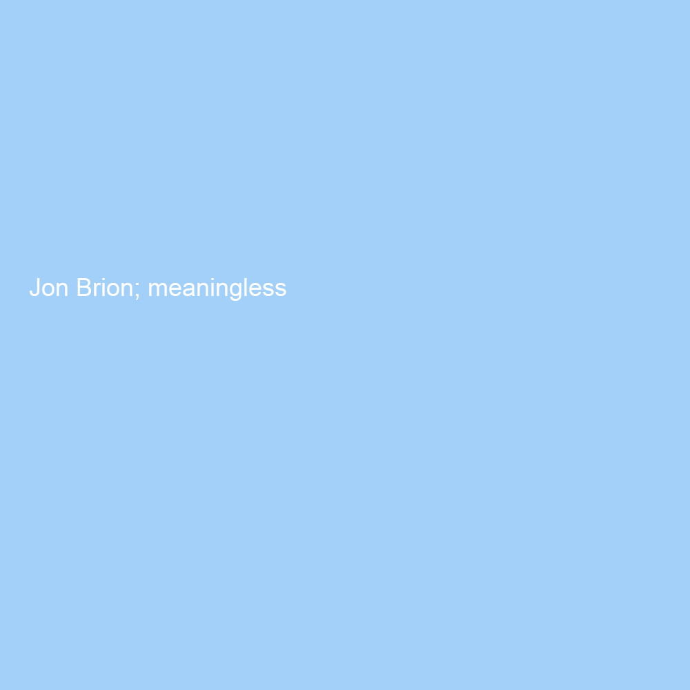 Meaningless cover