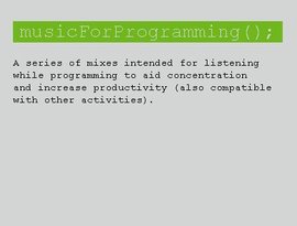 Avatar for Music For Programming
