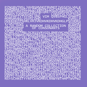 A Random Collection of Consonants cover