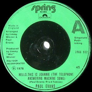 Hello, This Is Joannie (The Telephone Answering Machine Song)