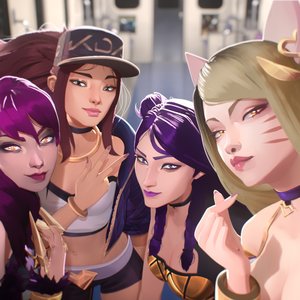 K/DA, Madison Beer, (G)I-DLE, Jaira Burns, League of Legends 的头像