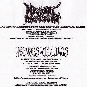 Necrotic Disgorgement-Heinous Killings-Promo (Split)